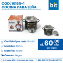 C01 COCINA PARA LEÑA COD: 16165-1  CJN 4 UND