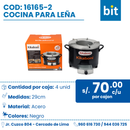C01 COCINA PARA LEÑA COD: 16165-2  CJN 4 UND