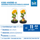 C01 ADORNO CON ROSA DE PLASTICO PARA EL HOGAR  COD: COD: HX090-A CJN 60 UND