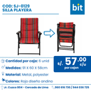 C01 SILLA PLAYERA COD: SJ-0129  CJN 6 UND