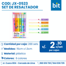 C01  SET DE RESALTADOR COD: JX-0523 CJN X 288 UND