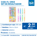 C01  SET DE RESALTADOR COD: FL-2963 CJN X 288 UND
