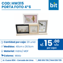 C01 PORTA FOTO COD: HW315 4*6 CM CJN 20 UND
