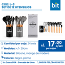 C01 SET DE 12 UTENSILIOS COD: L-3 CJN 24 SET