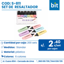 C01  SET DE RESALTADOR COD: S-811 CJN X 200 UND