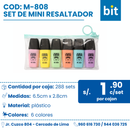 C01  SET MINI DE RESALTADOR COD: M-808 CJN X 288 UND