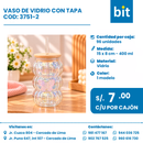 C01 VASO VIDRIO COD: 3751-2 CJN 96 UND