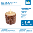 C01 VELA LED DE PLASTICO COD: SR7233-19 CJN POR 240 UNID