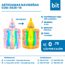 C01 ARTESANÍA NAVIDEÑA COD: SK26-14 CJN 480 SET