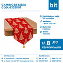 C01 CAMINO DE MESA NAVIDEÑO 180X33CM COD: 6325007 CJN 120 UND