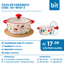 C01 TAZA DE CERAMICA COD: XS-9012-2 CJN 36 UNID