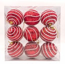 C01 SET POR 9 UND. DE ESFERAS NAVIDEÑAS COD: JT24-WZC141 CJN 48 UND