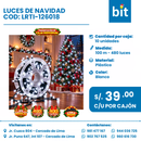 C01 LUCES DE NAVIDAD 480L/100M COD: LRTI-126018 CJN 10 UND