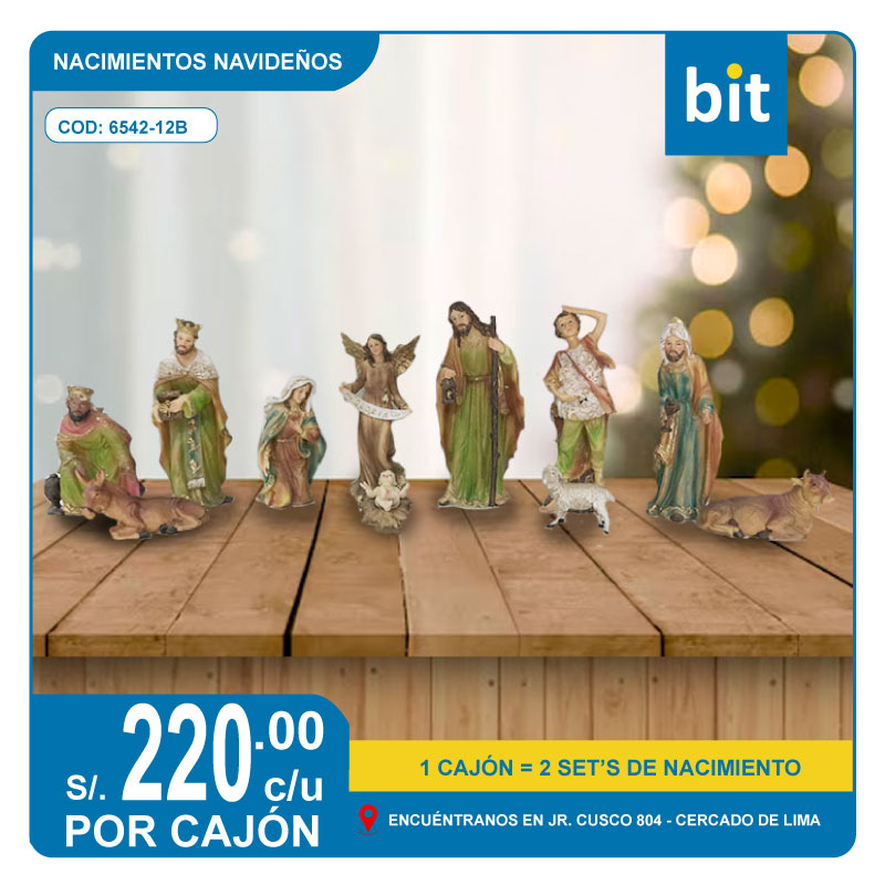 C01 NACIMIENTO NAVIDEÑO / COD: 6542-12B CJN 2 SET