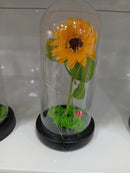 C01 ADORNO GIRASOL DE PLASTICO EN CUPULA COD: HX010-C CJN 60 UNID