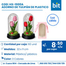 C01 ADORNO TULIPAN DE PLASTICO COD:HX-1000A CJN 60 UND
