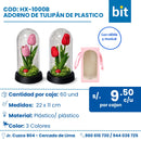 C01 ADORNO TULIPAN DE PLASTICO COD:HX-1000B  CJN 60 UND