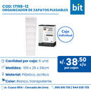 C01 ORGANIZADOR DE ZAPATOS PLEGABLE COD:17198-12 CJN 6 UND