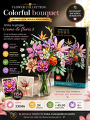 C01 SET DE MINI BLOQUES PARA ARMAR FLORES COD: 33046 CJN 24 SET