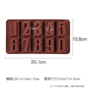 C02-MOLDE DE SILICONA NUMEROS - MEDIDAS: 21.9*11.2*1.8 (Venta desde 12 unid)